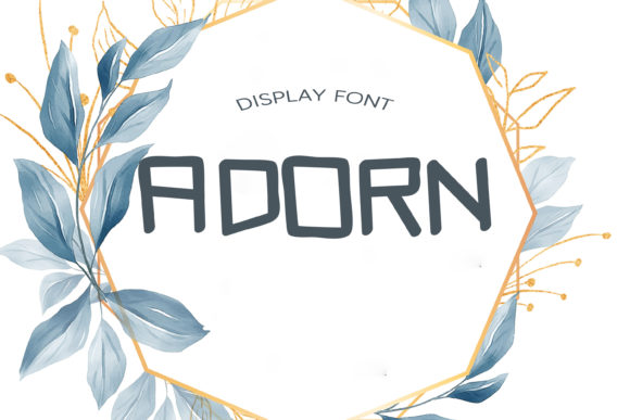 Adorn: A Quirky Display Font for Creative Web Design