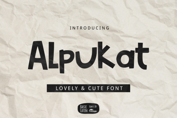 Alpukat: A Unique Display Font for Creative Web Design