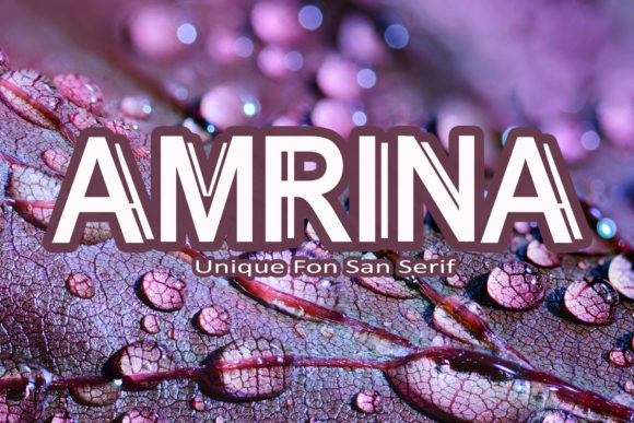 Amrina: The Bold Font for Eye-Catching Campaigns