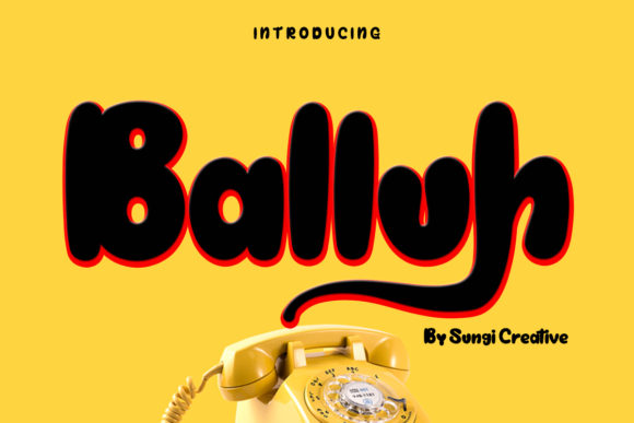 Balluh: A Fun and Bubbly Display Font for Web Design