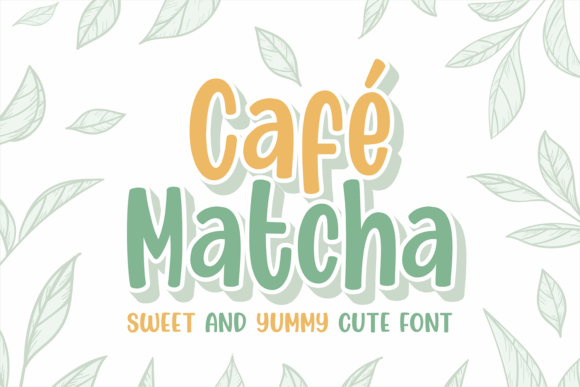 Charming Cafe Matcha: A Perfect Font for Crafters