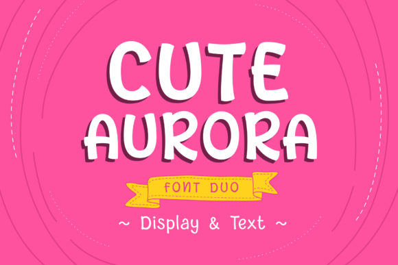 Discover Cute Aurora: A Charming Display Font for Web Design
