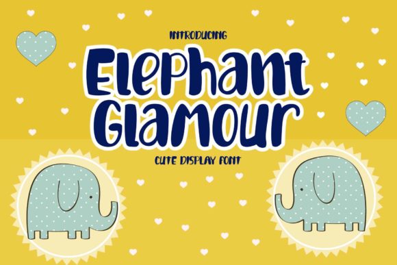 Elephant Glamour: A Playful Display Font for Web Design
