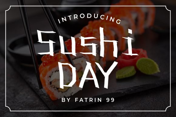 Enhance Your Campaign with Sushi Day Display Font