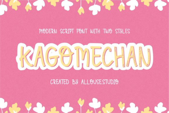 Kagomechan: A Playful Display Font for Engaging Editorial Design
