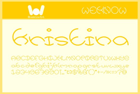 Kristina: A Modern Display Font for Crafters and Creators