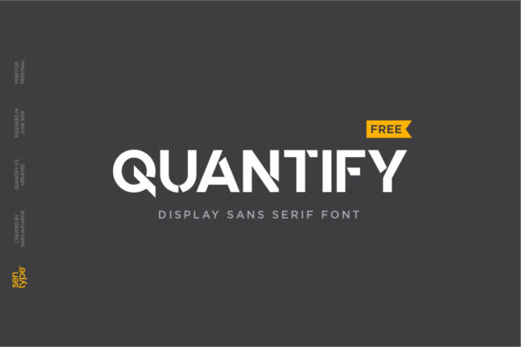 Quantify: A Bold Display Font for Creative Projects
