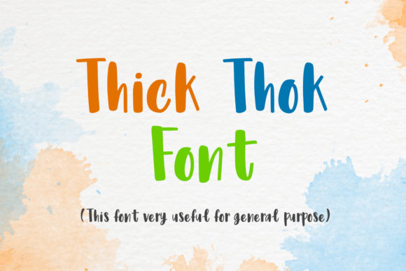 Thick Thok: A Dazzling Display Font for Web Design