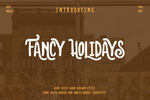 Transform Your Brand with Fancy Holidays: A Vintage Display Font